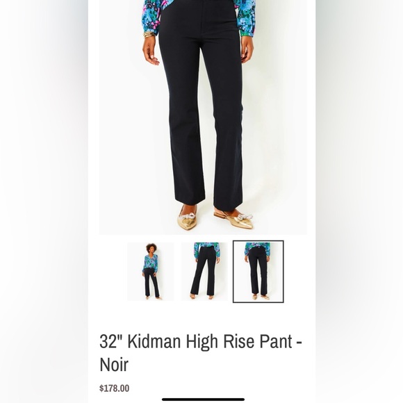 NWT/NIP Lilly Pulitzer Kidman BI-Stretch pant in Noir Size 8 Black Style# 014473 - Picture 2 of 15